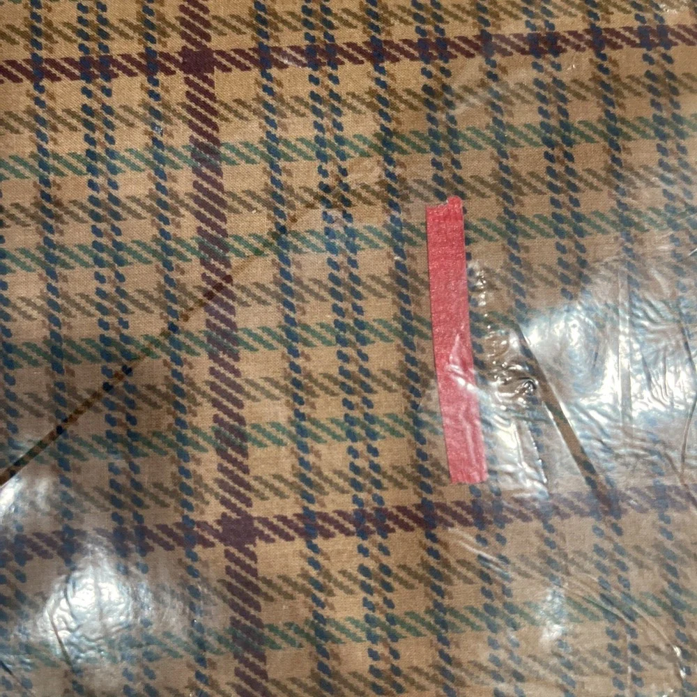 Vtg Ralph Lauren Churchill Multi Plaid Twin Sheet Flat & Fitted Set